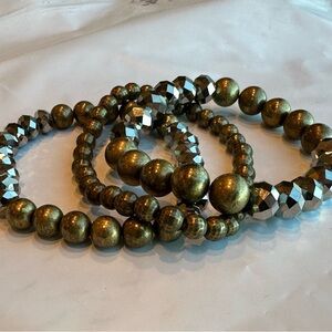 Bronze Hematite Bracelet Set
